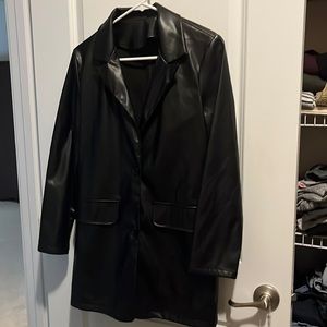 Faux leather jacket